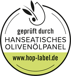 HOP-Label des Hanseatischen Olivenöl-Panels